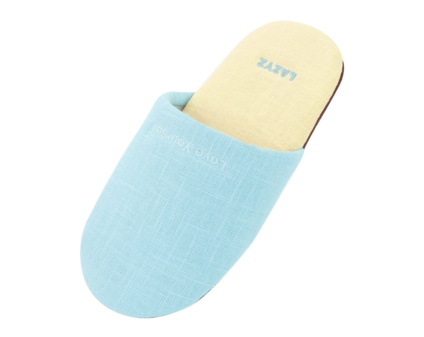 레이지지(LAZYZ) Linen Colorblock Room Shoes 3 Colors